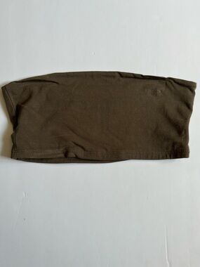 Harlow Olive Strapless Crop Tube Top
